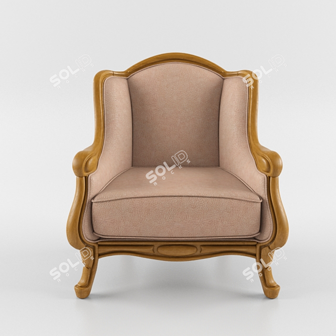 Italian Classic Armchair: Baily Tonin Casa 3D model image 2