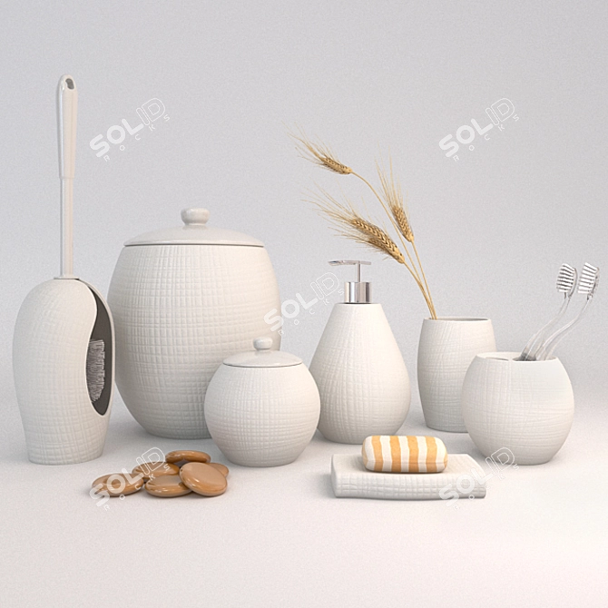 Title: Candia Karla Decor Set 3D model image 1