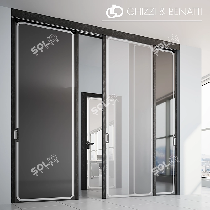 Reflex Doors by GHIZZI & BENATTI | Stylish Hinged & Sliding Doors 3D model image 1