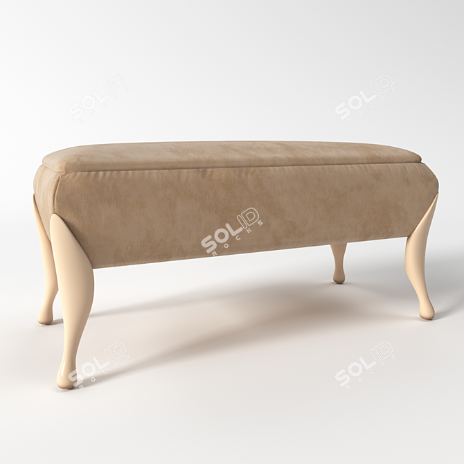 Elegant Veneziane Memories Bench 3D model image 1
