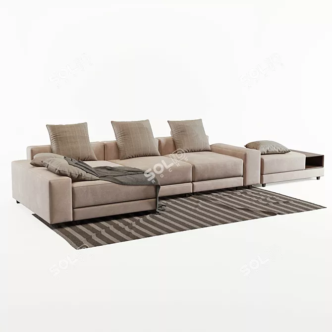 Luxury Bell'Arte Sofa 3D model image 2