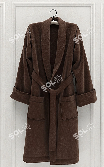 Luxury Plush Robes for Holiday 3D model image 2