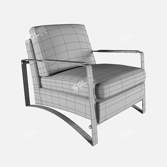 Sleek Grease Armchair: Exquisite Design 3D model image 3