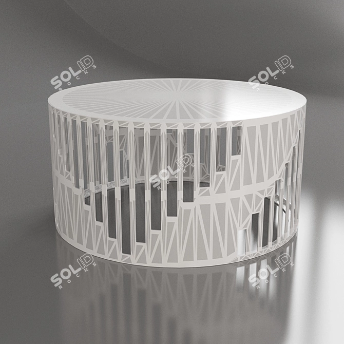 Empire Metal Coffee Table 3D model image 2