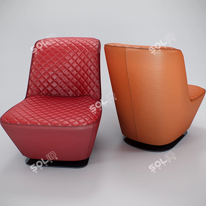 Badiane Armchair: Elegant Comfort for Your Home 3D model image 1