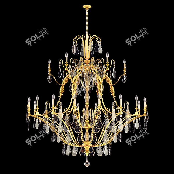 Georgian Chandelier by Christopherhyde 3D model image 1