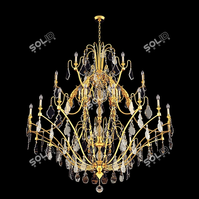 Georgian Chandelier by Christopherhyde 3D model image 2