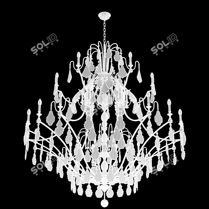 Georgian Chandelier by Christopherhyde 3D model image 3