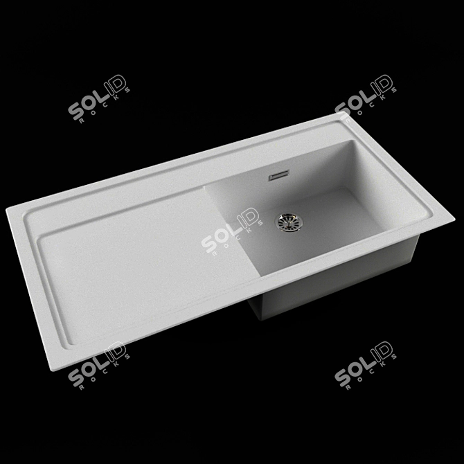 BLANCO Zenar XL 6S: Spacious and Stylish Kitchen Sink 3D model image 1