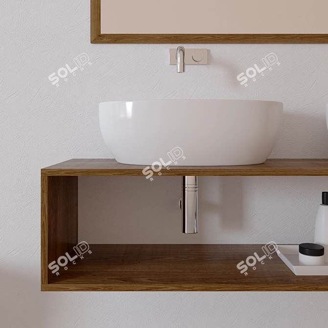 Simas LFT Spazio Washbasin, Bidet & WC Set 3D model image 2