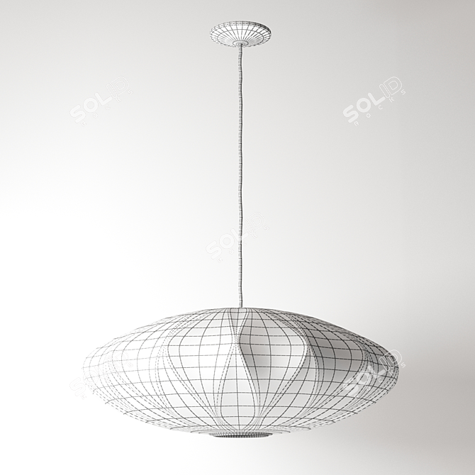 Criss Cross Bubble Pendant 3D model image 3