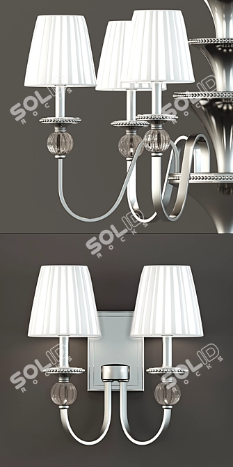 MINKA-LAVERY Optic Glass Chandelier 3D model image 2