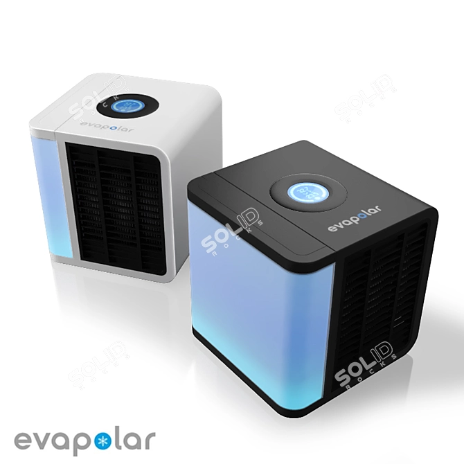 Modern Stylish Evapolar Air Purifier 3D model image 2