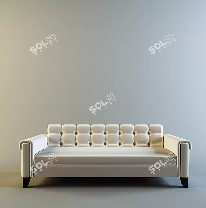 Bespoke Lowi: Ultra-Realistic 3D Sofa 3D model image 3