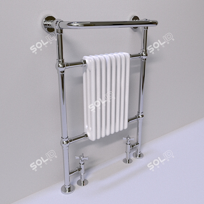 Savoy Heated Towel Rail 3D model image 1