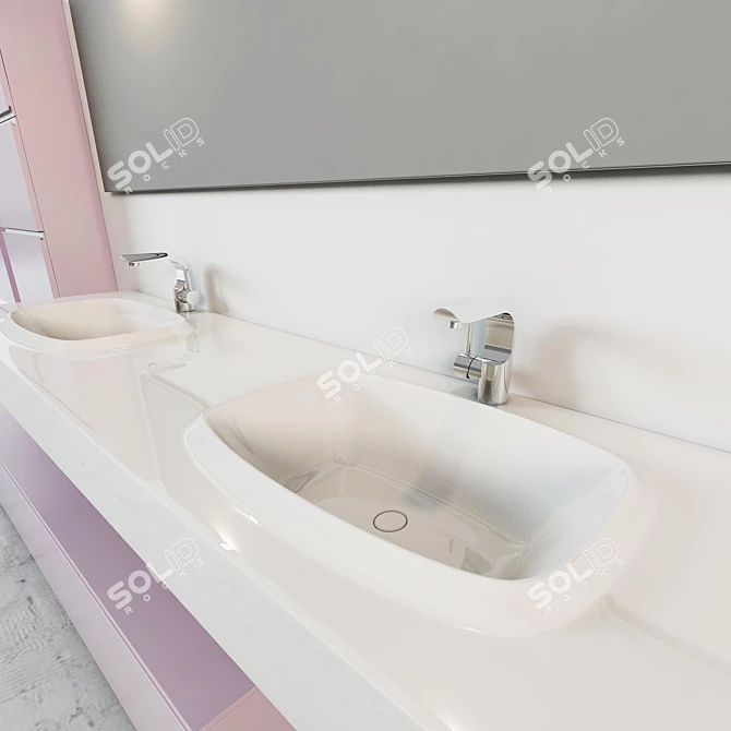 Elegant Bliss Bath Suite 3D model image 3