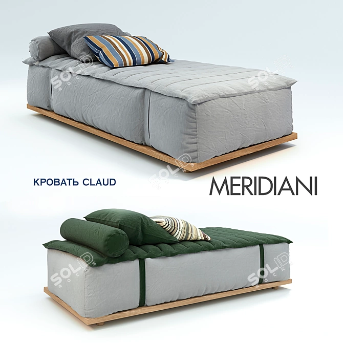 Luxury Gardening Bed CLAUD - Meridiani 3D model image 1