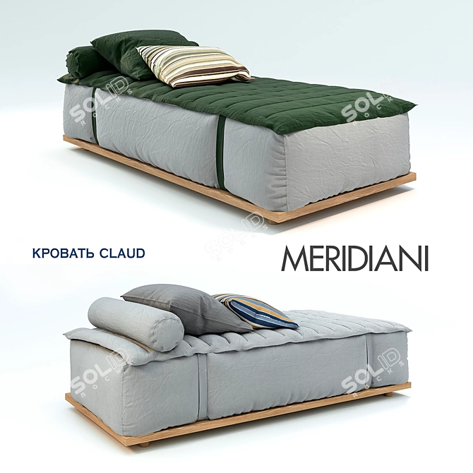 Luxury Gardening Bed CLAUD - Meridiani 3D model image 2