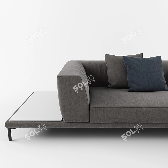 Luxury Contemporary Marc-U Sofa 3D model image 2