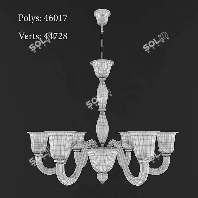 Elegant Ideal Lux Ca' Foscari SP6 3D model image 2