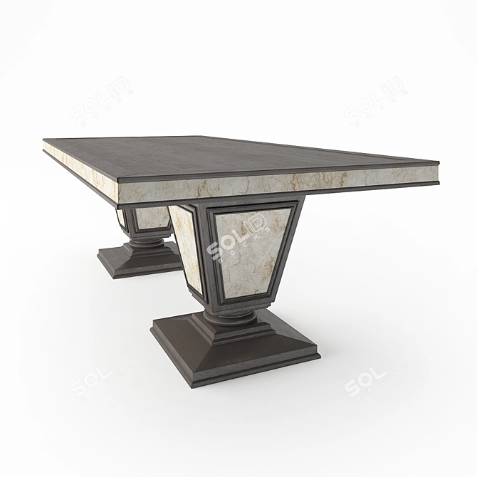Lucky Dining Table- Elegant and Functional 3D model image 1