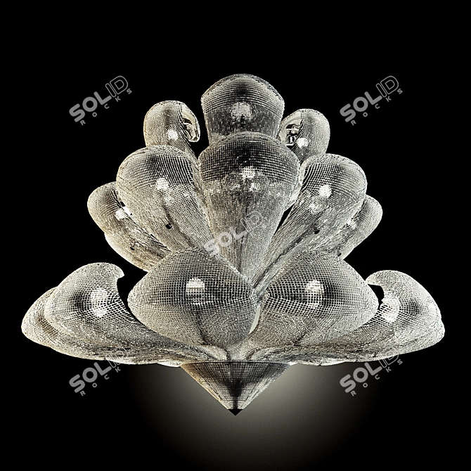  Murano Glass 1651s Chandelier 3D model image 1