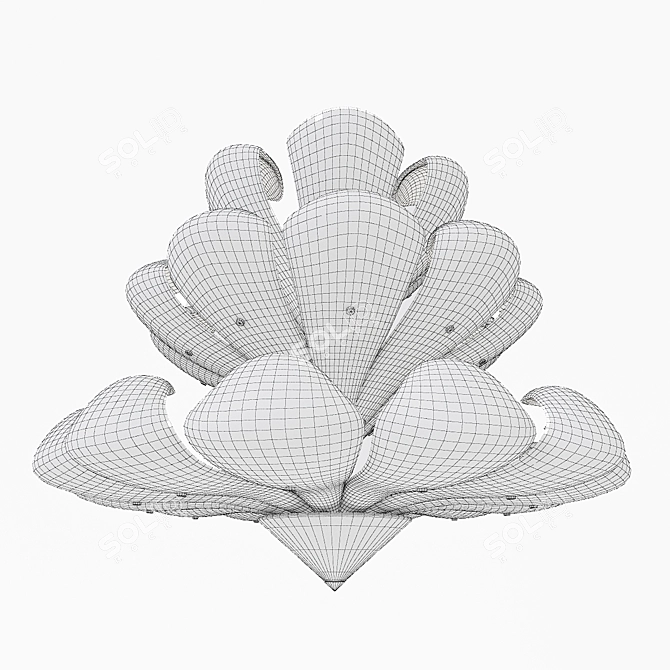  Murano Glass 1651s Chandelier 3D model image 2