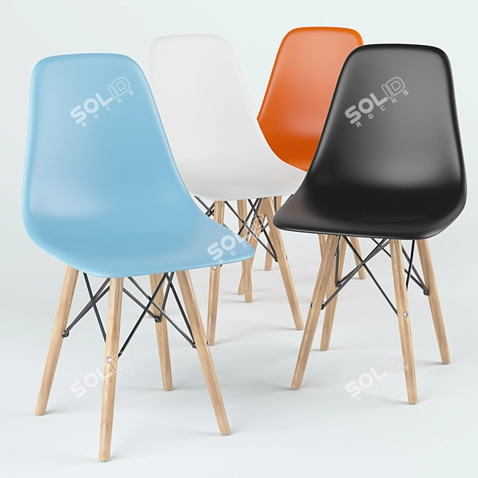 Modern Chair by Signal: Enzo 3D model image 3