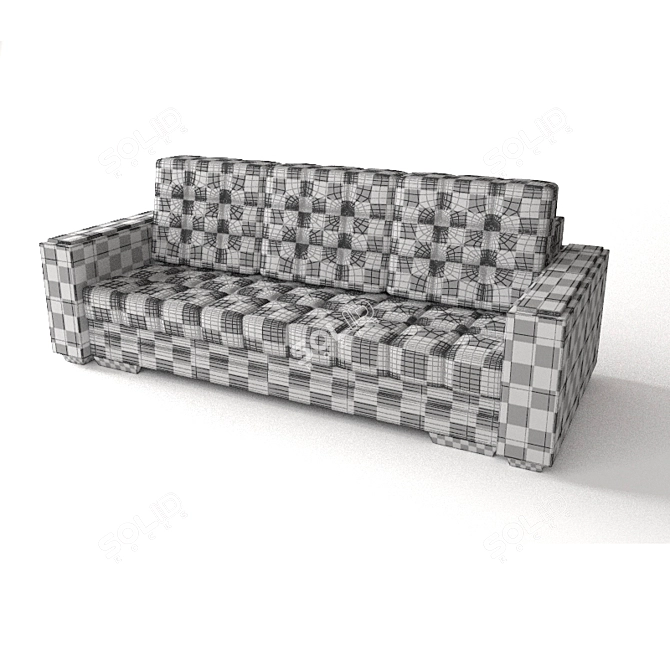 Atlanta Unwrap UW Sofa: Stylish and Modern 3D model image 2