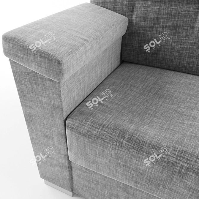 Modern Nesh Sofa: Handcrafted Elegance 3D model image 3