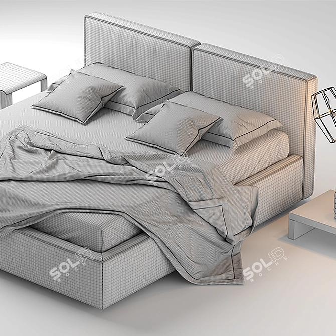 Novaluna Easy Sleep Bed 3D model image 3