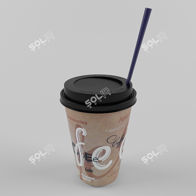 Eco-Friendly Coffee Cup 3D model image 2