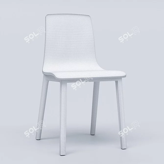 Elegant Smilla Chairs by SCAB DESIGN 3D model image 2