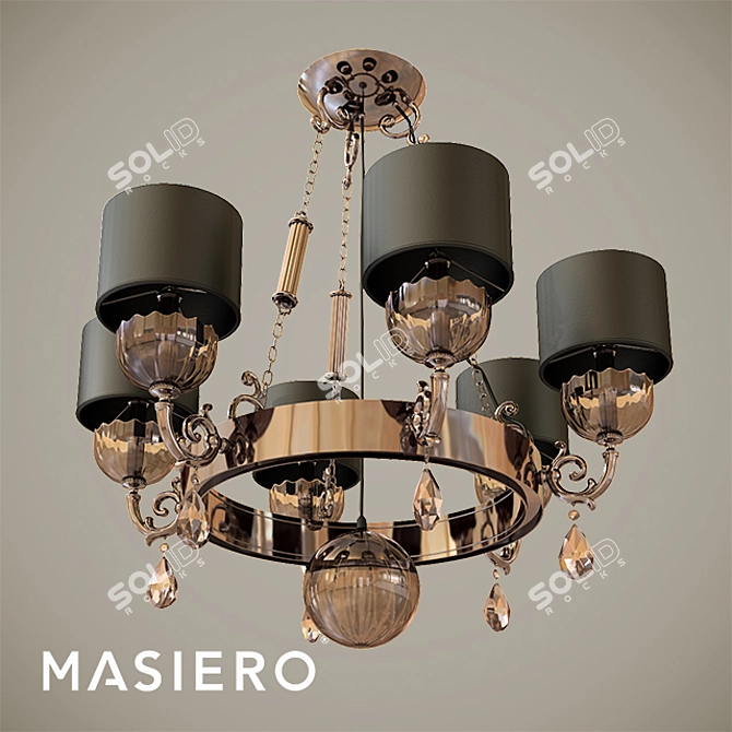 Nuare 6: Sleek and Chic Pendant Light 3D model image 2