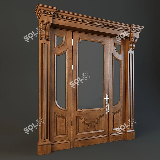 Title: Custom Architectural Door 3D model image 1