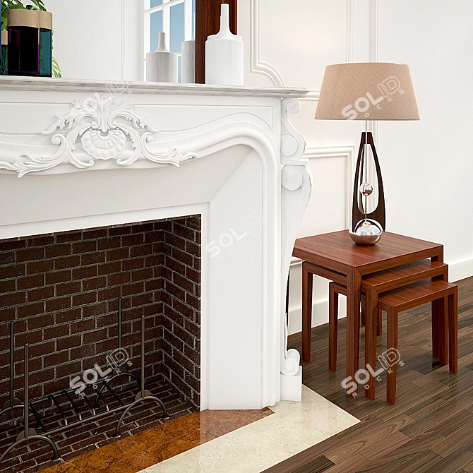 Timeless Hearth: 2013+fbx, Vray Materials 3D model image 2