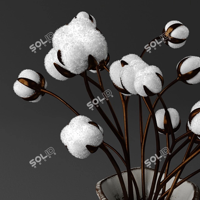 Branches in Bloom Vase 3D model image 3