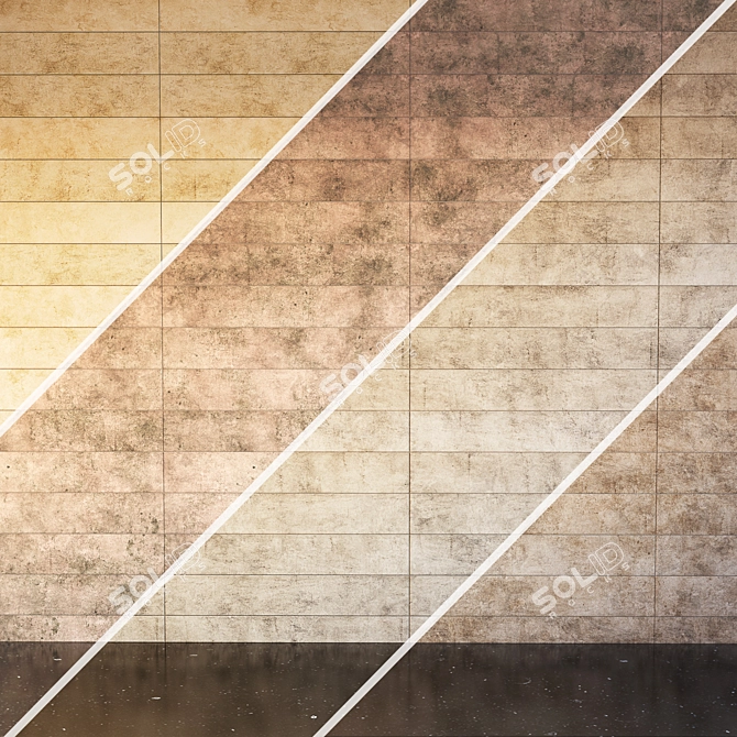 Marble Milestone Kit: Antracite, Beige, Tabacco, Grigio 3D model image 1