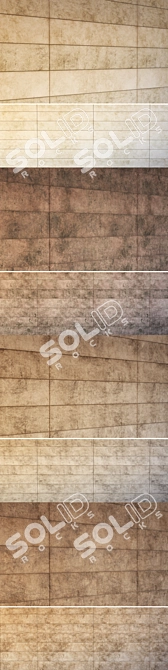 Marble Milestone Kit: Antracite, Beige, Tabacco, Grigio 3D model image 2