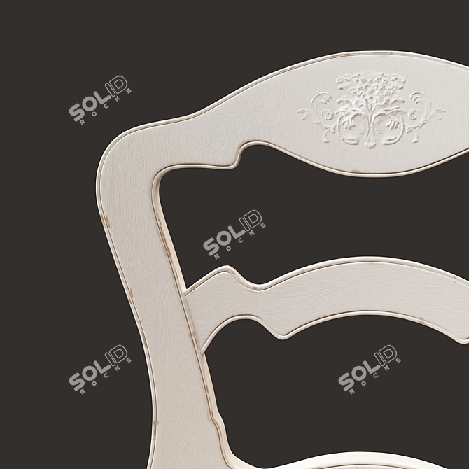 French Artichoke Chair: Fleur d'Artichaut 3D model image 2
