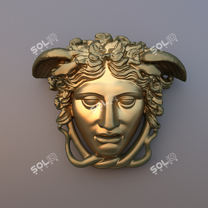 3D Scanned Medusa Head Sculpture 3D model image 1
