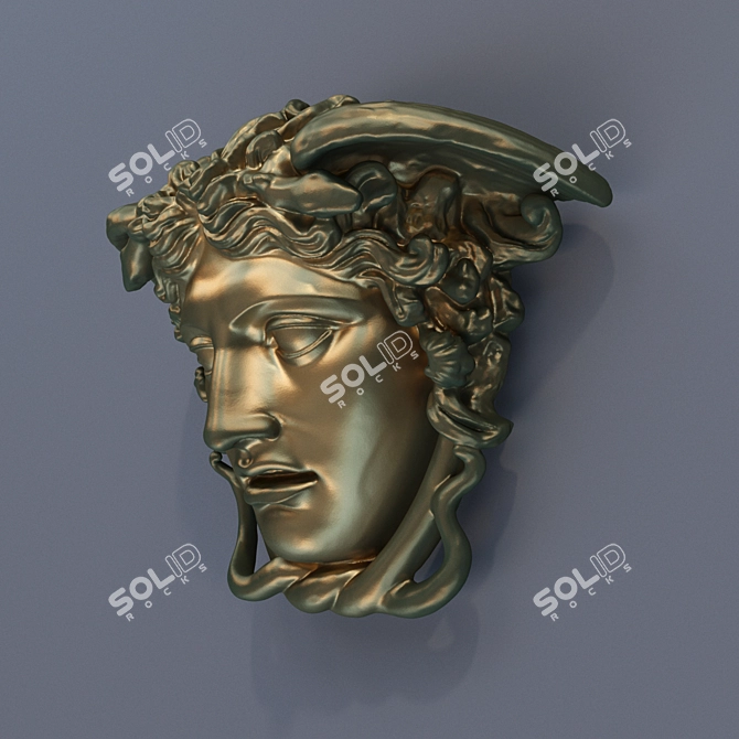 3D Scanned Medusa Head Sculpture 3D model image 2