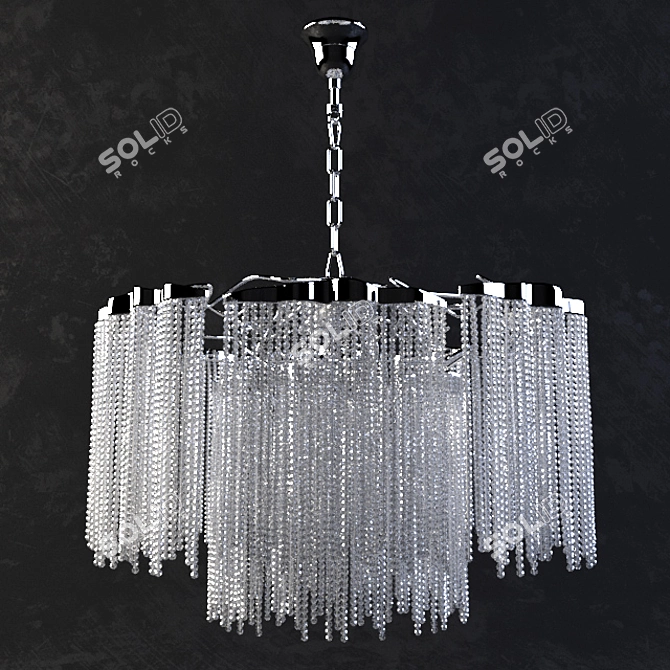 Handcrafted Glass and Metal Pendant Light by Brand van Egmond 3D model image 1