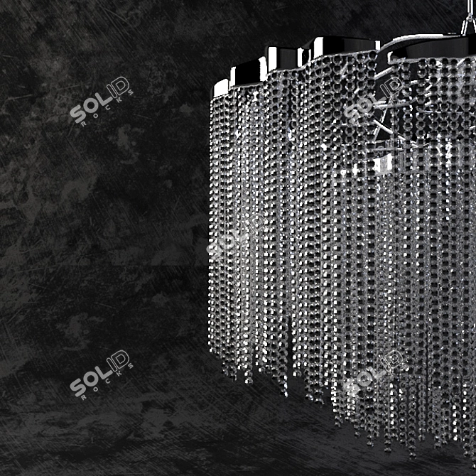 Handcrafted Glass and Metal Pendant Light by Brand van Egmond 3D model image 2