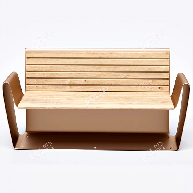 Club A-B Bench | Metalco - Eric Manfrino Design 3D model image 2