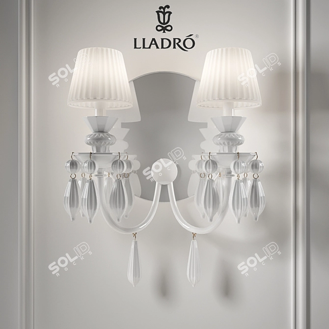 Lladro Belle de Nuit: Striking Wall Elegance 3D model image 1