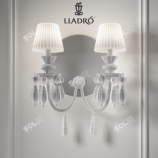 Lladro Belle de Nuit: Striking Wall Elegance 3D model image 2