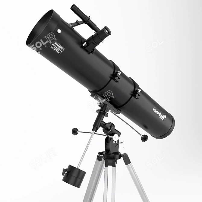 Levenhuk Skyline 130h900 EQ Telescope: Precision and Power! 3D model image 2