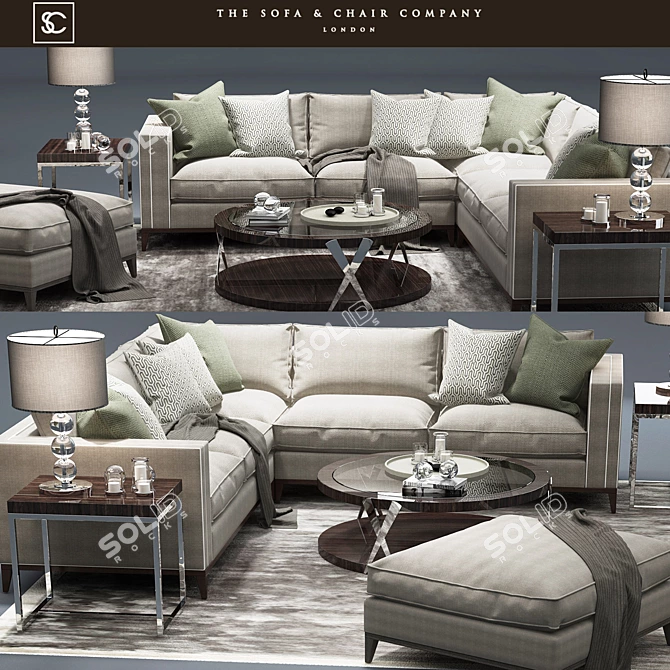 Deluxe Corner: The Ultimate Sofa 3D model image 1