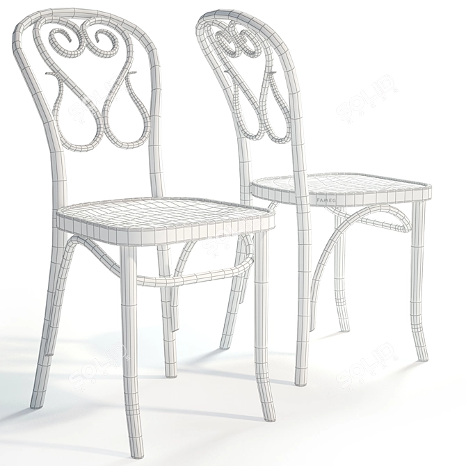 FAMEG A4 Vienna Chair: Classic Elegance 3D model image 2